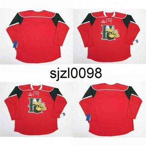 Sj98 Halifax Mooseheads Jerseys 100% broderie cusotm n'importe quel nom n'importe quel numéro Red Mens Womens Youth Ice Hockey Jerseys