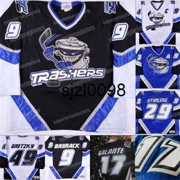 Sj98 Jeunesse Danbury Trashers Jersey 2004-05 Brent Gretzky Mike Bayrack Galante Brad Wingfield Jon Mirasty Scott Stirling Bren dan McCartin Regan