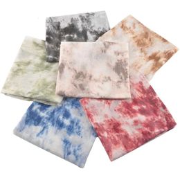 Sjaal coton hijab bohemian tie dye écharpe avec plaid doré furex des châles