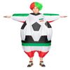 Joueur de football de costume de mascotte gonflable SJB avec costume de football pour adultes de drapeau national