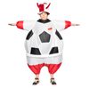 Joueur de football de costume de mascotte gonflable SJB avec costume de football pour adultes de drapeau national