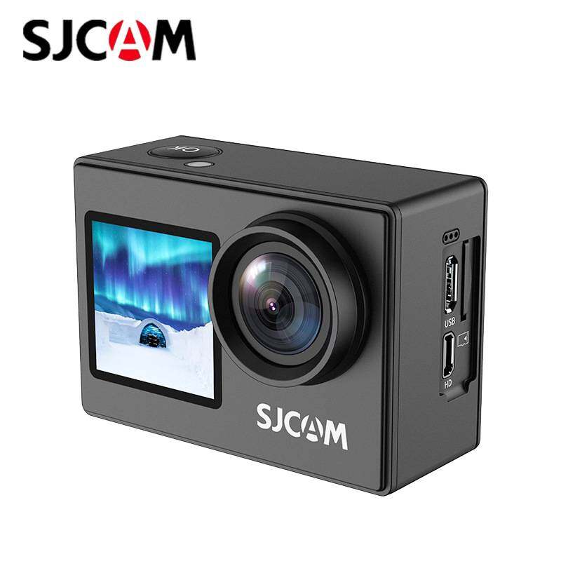 Экшн-камера SJCAM 4K SJ4000 с двойным экраном 4K 30PFS 4x Zoom WIFI Мотоциклетный велосипедный шлем Водонепроницаемая камера Cameara Спортивное видео
