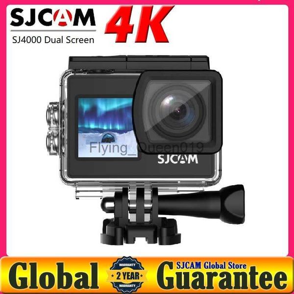 SJCAM caméra d'action SJ4000 double écran 4K 30PFS WIFI moto casque de vélo étanche Cam sport vidéo DV 4K caméras HKD230828