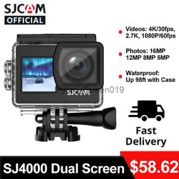 SJCAM Actiecamera SJ4000-serie SJ4000 AIR SJ4000 Dubbel scherm 4K 30FPS WIFI Onderwater Waterdichte sportvideo DV-camera's HKD230828