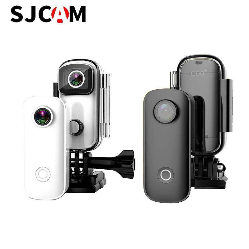 Мини-экшн-камера SJCAM C100Plus/C100, 2K, 30 кадров в секунду, H.265, 12 МП, 2,4G, Wi-Fi, 30 м, водонепроницаемый чехол, спортивная видеокамера DV, веб-камера C100PLUS