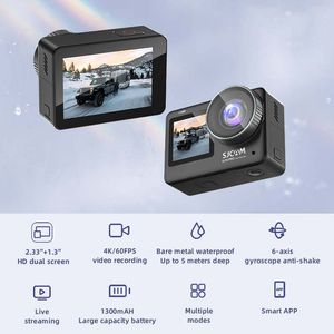 SJCAM SJ10 Pro Dual Screen Switching 4K / 60FPS Actiecamera H22 Chipset Microfoon uitbreiden Live streaming GYRO EIS WiFi Afstandsbediening Sport DV Video