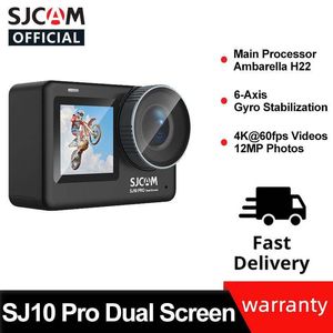 SJCAM SJ10 Pro double écran commutation 4K/60FPS caméra d'action H22 Chipset étendre le micro en direct Streaming GYRO EIS WiFi sport à distance DV