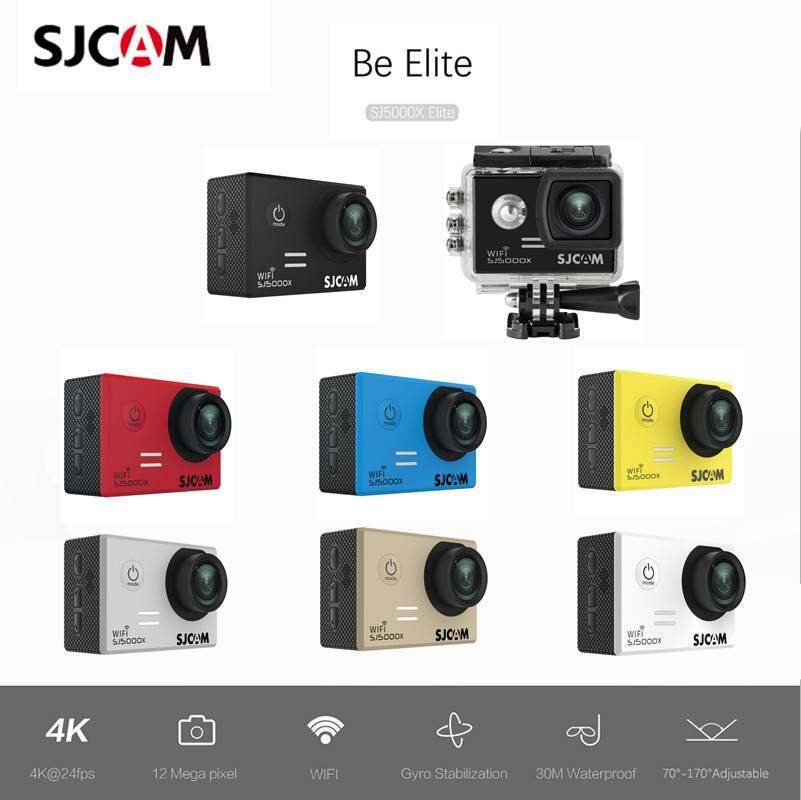 Экшн-камера SJCAM SJ5000X Elite, Wi-Fi, 4K, 24 кадра в секунду, 2K, 30 кадров в секунду, экшн-шлем, спортивный DV 2,0, водонепроницаемый ЖК-дисплей, спортивный DV