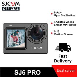 SJCAM SJ6 PRO Actiecamera 4K 60FPS 24MP Wifi Webcam 6-assige gyroscoop Stabilisatie 165 graden breed gezichtsveld H.264 Sportvideocamera's