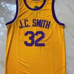 SJZL98 Heren JC Smith # 32 College Don Cheadle Earl The Goat Manigault Basketball Jersey Borduurwerk Stitched Mens Jerseys Shanghai Sharks