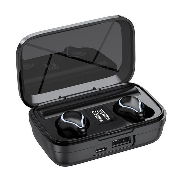 Auriculares inalámbricos SK1 TWS Bluetooth 5,0 auriculares 2200mah caja de carga con micrófono auriculares deportivos impermeables