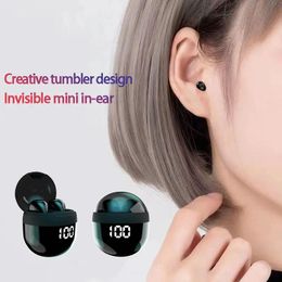 SK18 Superbass-Kopfhörer, kabelloses TWS-Bluetooth-Headset, mit Mikrofon, Smart-Touch-Kopfhörer, unsichtbare Mini-Ohrhörer mit Rauschunterdrückung