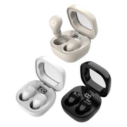 Écouteurs SK19 Bluetooth 5.3 True Elecphones in-auriculaires sans fil Mini dans le bruit d'oreille Annulation des écouteurs sonores invisibles