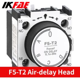 SK4-22 F5-T2 AC Contacteur Air Delay Head CJX2 Série Time Relay 0.1-30s Flame-Ingorant Matériau Snap Mount Sénalisation