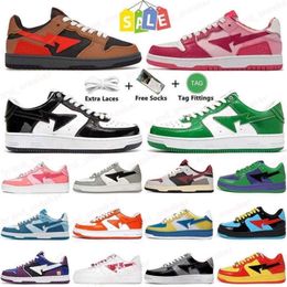 Sk8 Running Sta Chaussures de course A Running ABC Camo Combo Rose Noir Blanc Vert Rouge Orange Camouflage Hommes Femmes Baskets Sports S