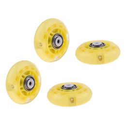 Skate Accessoires 4 Stuks Outdoor Inline Rolschaatsen Schaatsen PU Wiel 64mm 6 kleur speed brake 230706