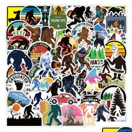 Skate Accessoires 50 Stuks Bigfoot Outdoor Natuur Vinyls Stickers Voor Skateboard Laptop Lage Fiets Motor Telefoon Auto Decals Party Dr Otyrt