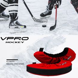Accessoires de patins Couverture de patin à glace Accessoires de patinage Lames Gardes Protecteur de hockey Couvre-chaussures de patinage Couverture de patin antidérapante pour marche sur glace 231206