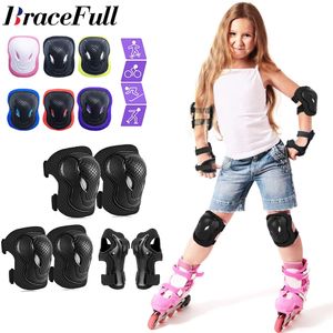 Skate Protective Gear 6PCSSet Kids Youth Protect Gear Set knie pad elleboog pad polsbescherming beschermingsuitrusting scooter skateboard fiets inline schaatsen 230612