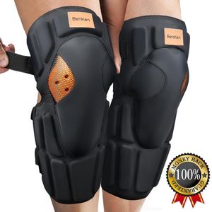 Skate beschermende uitrusting Benken Motorcycle Knee Pads Protector Motocross Snowboard Skateboard Ski Roller Hockey Sport Protection Support MTB Kneepad Set 230608