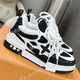 Zapatillas de deporte de skate Diseñador Zapatos casuales Hombres Mujeres Zapatos de moda Malla Abloh Sneaker Plataforma Virgil Maxi Lace-up Runner Trainer Zapatos Zapatos al aire libre Tamaño 36-45 K31