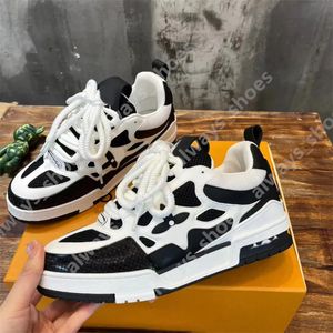 Skate Sneakers Designer Casual Chaussures Hommes Femmes Chaussures de mode Mesh Abloh Sneaker Plate-forme Virgil Maxi Lace-up Runner Trainer Chaussures chaussures de plein air Taille 36-45 A36
