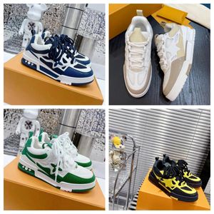 Skate Sneakers Designer Chaussures décontractées hommes Femmes Mesh Abloh Sneaker Platform Virgil Maxi Lace-Up Runner Trainer Chaussures extérieures Chaussures