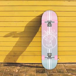 Skateboard complete dubbele trap volledig stomme longboard voor beginners damesman