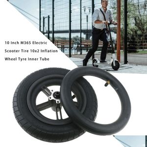 Skateboarding 10 pulgadas Scooter eléctrico Neumático 10x2 Rueda de inflado Neumático Tubo interior Monopatín Accesorio duradero Drop Entrega Deportes Ou Dhxrs