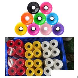 Skateboarding 1pc Longboard Skateboard Wheels Rueda de 70 mm para Longboarding 78A Reemplazo Downhill PU Tabla de patinaje Drop Delivery Spor Dhojz