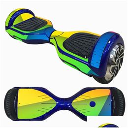 Skateboarding 6 5 pulgadas Self-Ncing Scooter Skin Hover Etiqueta de patín eléctrico Etiqueta de dos ruedas Protector inteligente Er Caso Pegatinas1 Skatebo Otbak