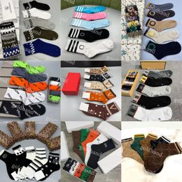 Skateboarden Sokken Herenbrief Gedrukte Sock Designer Hiphop Sport Sock Casual Ademende katoensok