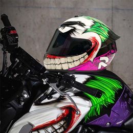 Skates Helmen Joker Helmm Motorfiets Volledige Face Motorbike Biker Accessoires Motocross Enduro Motoomami Racing Men S Moto 230103