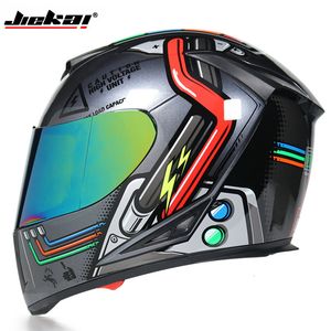 Patins casques casque de moto Double lentille course Motocross Casco Motociclista DOT accessoires de moto approuvés 230113