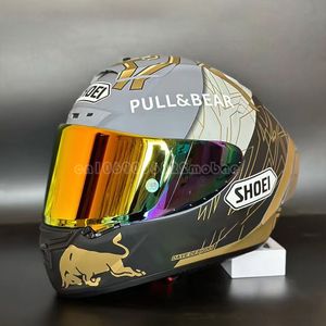 Skates Helmen Motorfiets X14 X Spirit III Marquez Gold Ant Full Face X Veertien Sport Racing 230208
