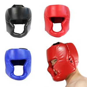 Casques de patins Casque de protection de boxe professionnelle Taekwondo Muay Thai Tête d'entraînement Couverture complète Couvre-chef PU Équipement pour enfants adultes 230619