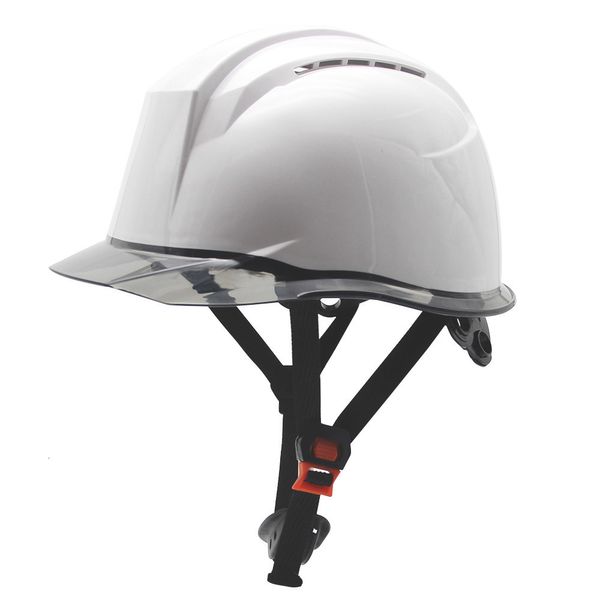 Patines Cascos Casco de seguridad Construcción Casco Estilo industrial americano ABS Cascos protectores Gorro de trabajo para trabajar Escalada Montar Blanco 230921