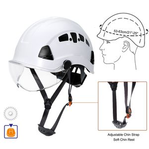 Schaatsen Helmen Veiligheidshelm met veiligheidsbril Constructiehelm met vizier Beschermende reddingsmuts Rijhelm Ventilatie Klimhelmen 230921