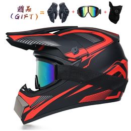 Casques de patins Envoyer 3 pièces cadeau casque de moto enfants casque tout-terrain vélo descente AM DH casque cross capacete motocross casco 230505