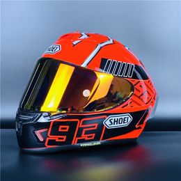 Skates Helmets X Spirit III X14 Marquez 4 Volledig gezicht Motorfiets Red Ant Riding Motocross Racing Motobike 230103