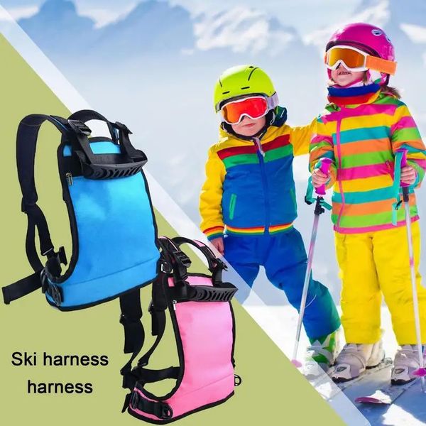 Laisse d'entraînement de patinage Laisse d'entraînement de ski Tissu Oxford et ceinture de ski en nylon Enfants Apprentissage du ski pour le train d'équilibre de contrôle de vitesse 231228