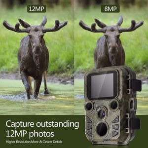 Caméra de chasse Skatolly Mini 300 caméra de chasse à Vision nocturne 12mp 1080p faune déclencheur rapide mini scoutisme