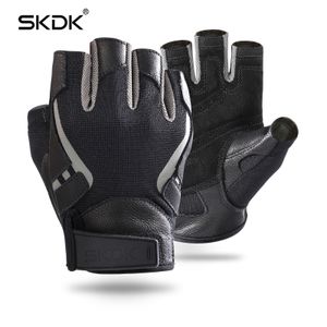 SKDK Zomer Fietsen Handschoenen Gel Half Vinger Schokbestendig Sport Gym Handschoenen MTB Mountain Bicycle Bike Handschoenen voor Mannen / Dames Antil-Skip Q0107