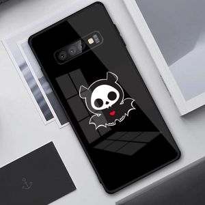 Skelanimals Luxury Mobile Cell de téléphone portable pour Samung S23 S22 S21 Pro Ultra A13 A33 A53 Note 20 PC Glass Phone Cover Funda