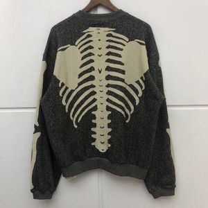 Skeleton Bone KAPITAL Crewneck Sweatshirts Hommes Femmes -Qualité Pulls Oversize KAPITAL Sweat à capuche streetwear harajuku T200813