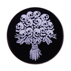 Squelette Bouquet Art Pin Broche Halloween Punk Badge