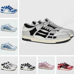 Skeleton Shoe Chaussures de course Bones Runner Top Low Imiri Shoe Squelettes Femmes Hommes Slide Noir Blanc Haute Cuir Chaussures de sport de luxe Chaussures en dentelle Entraîneur de sport original