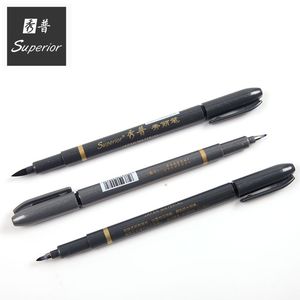 Schets Borstel Pen Set 3 Stks / partij Verschillende Size Japan Materiaal Kunst Marker Kalligrafie Kantoor Tekening Handtekening Kunst Pen