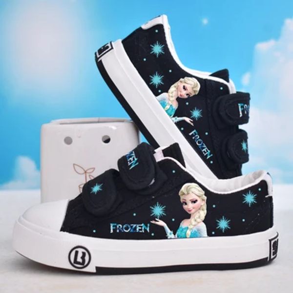 Pinchos para niños Frozen Princess Sophia Girls Casual antideslizante suave zapatos deportivos zapatillas de deporte zapatos para niños para niña