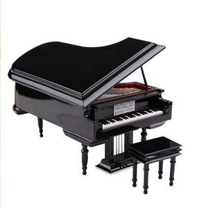 Brochettes modèle de Piano, clé noire et blanche, Mini accessoires de décoration de Piano, affichage d'instruments de clavier, cadeaux musicaux de noël